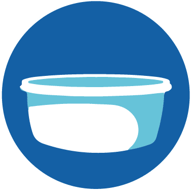 Freshwater basin for rinsing equipment after diving