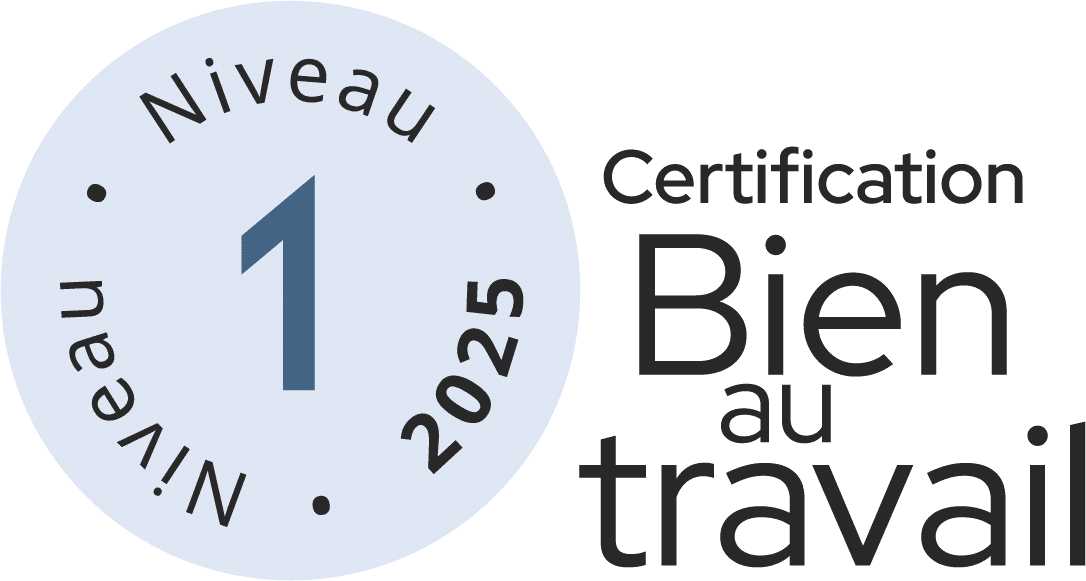 Logo de la certification niveau 1 de Bien au travail